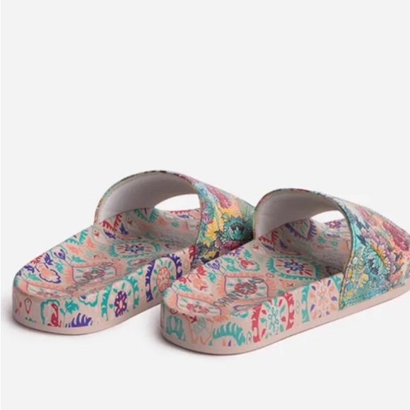 Johnny Was Pearce Wave Pool Slide Sandal  Size 10 - Picture 10 of 16